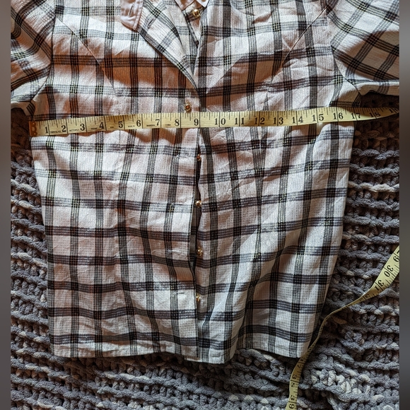 VINTAGE - Checkered button down shirt from the 80s - 3 for 20$ - Picture 7 of 7